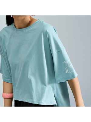 Miniso Sheforshe SS23 210208 Kadın T-Shirt Renk: Pastel Mint Beden Varyant Türü: S-M