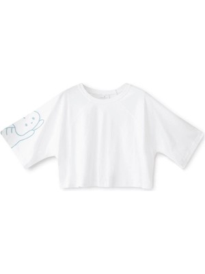 Miniso Sheforshe SS23 210207 Kadın T-Shirt Renk: Beyaz Beden Varyant Türü: L/xl