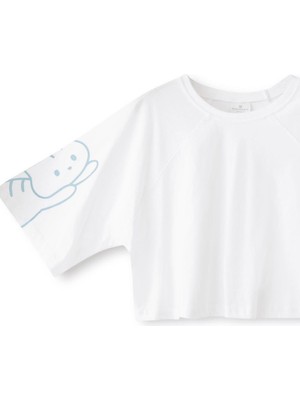 Miniso Sheforshe SS23 210207 Kadın T-Shirt Renk: Beyaz Beden Varyant Türü: L/xl