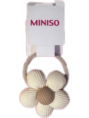 Miniso Papatyalı Kahverengi Ince Lastik Toka