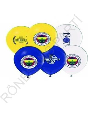 Rönesans Parti Sarı Lacivert Fenerbahçe Baskılı Balon 10 Adet