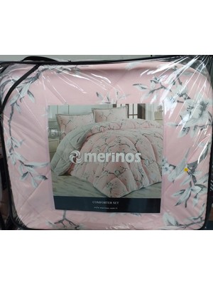 Merinos comforter set, çift kişilik yorgan seti (220 x 240 cm)-eylül gri