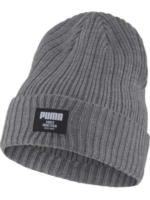 Puma Gri Unisex Bere 02283106 Ribbed Classic Beanie