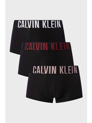 Calvin Klein Logolu Düşük Bel 3 Pack Boxer 000NB3611AQ1S Erkek Boxer 000NB3611A Q1S