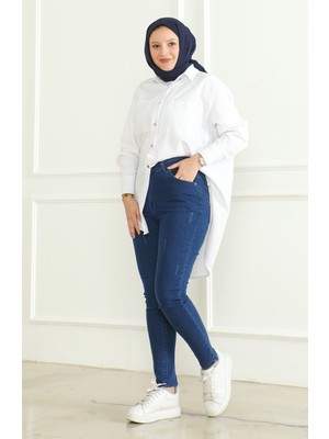 Sefa Merve Basic Kot Pantolon 2781-01 Lacivert