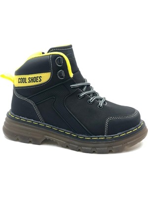 Cool Cane Ortopedik Kaymaz Taban Unisex Çocuk Bot Siyah