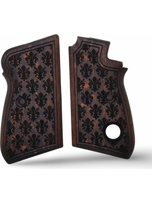 Zib Grips Silah Kabzası - Beretta Tek Düğme, 70 - 70S Puma ile Uyumlu - Koyu Kahverengi Renk - BRTM70CV002
