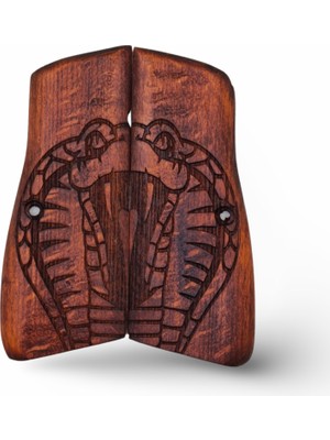Zib Grips Silah Kabzası - Zig 14, Browning Hp, High Power 14, Dik Kasa, Browning Halkalı (Halka Için Kesim Yaptırmak Için Mesaj Atın), Halkasız ile Uyumlu - Tütün Renk - BRWHPTN001