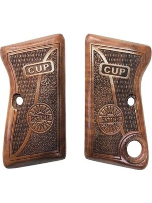 Zib Grips Silah Kabzası - Astra CUB2000, Cup 6,35 ile Uyumlu - Koyu Kahverengi Renk - ASTCUBCV004