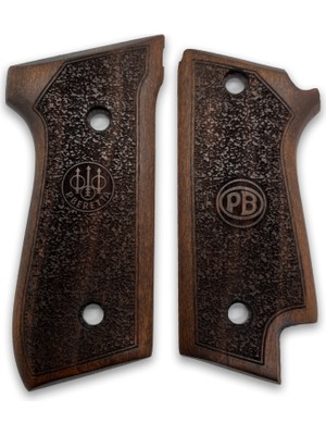 Zib Grips Silah Kabzası - Beretta Çift Mandallı, 92 Early ile Uyumlu - Koyu Kahverengi Renk - BRT92EACV004