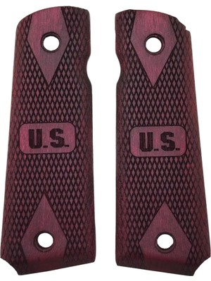 Zib Grips Silah Kabzası - Colt 1911, Girsan Mc 1911 ile Uyumlu - Bordo Renk - CLT1911BR036