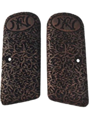 Zib Grips Silah Kabzası - Browning FN1910, Kısa Belçika ile Uyumlu - Koyu Kahverengi Renk - BRWFNKCV002