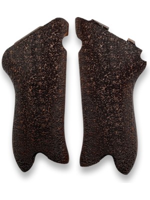Zib Grips Silah Kabzası - Luger P08, 1917 Parabellum ile Uyumlu - Koyu Kahverengi Renk - LGRP08CV009