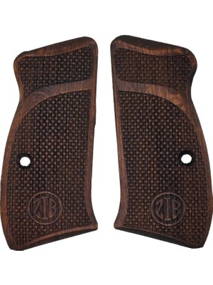 Zib Grips Silah Kabzası - Cz Kompakt, P-01 ile Uyumlu - Koyu Kahverengi Renk - CZCMPCV009