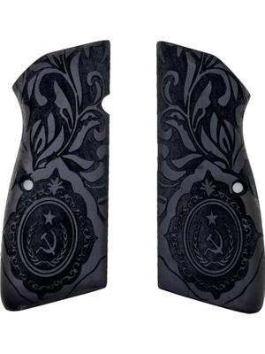 Zib Grips Silah Kabzası - Zig 14, Browning Hp, High Power 14, Spor Kasa ile Uyumlu - Siyah Renk - BRWHPSSY001