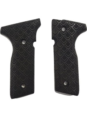 Zib Grips Silah Kabzası - Beretta Stoeger 8000F, 8000FL, 8040F, 8045FT, Cougar 8000 ile Uyumlu - Siyah Renk - BRTCGRSY006