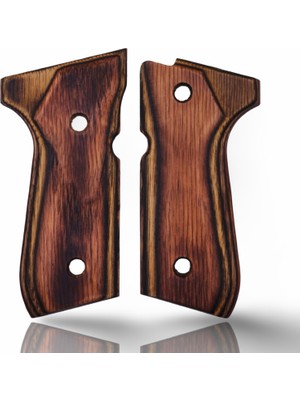 Zib Grips Silah Kabzası - Girsan Yavuz 16, Beretta F92 ile Uyumlu - Sadece Vernik Uygulanmış - Lamine Malzemesinden Yapılma - LMBRTF92SV049