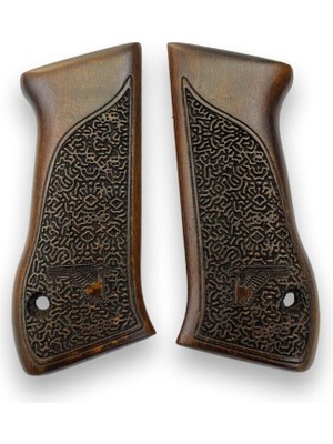 Zib Grips Silah Kabzası - Jericho 941, 941F, 941S, 941 Fs ile Uyumlu - Koyu Kahverengi Renk - JR941CV006