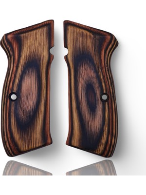 Zib Grips Silah Kabzası - Cz 75, Canik 55, S120, L120 ile Uyumlu - Sadece Vernik Uygulanmış - Lamine Malzemesinden Yapılma - LMCZ75SV072