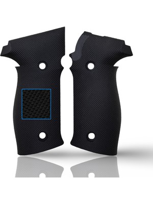 Zib Grips Silah Kabzası - Sigsauer P226 ile Uyumlu - Siyah Renk - Polimer Malzemesinden Yapılma - POSSP226SY001