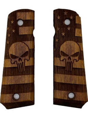 Zib Grips Silah Kabzası - Colt 1911, Girsan Mc 1911 ile Uyumlu - Tütün Renk - CLT1911TN007