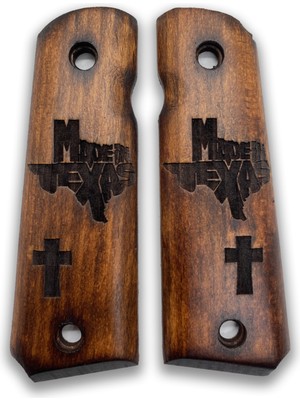 Zib Grips Silah Kabzası - Colt 1911, Girsan Mc 1911 ile Uyumlu - Koyu Kahverengi Renk - CLT1911CV057