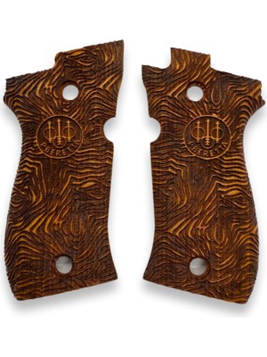 Zib Grips Silah Kabzası - Beretta F81/F84, Fatih 13 ile Uyumlu - Sarı Renk - BRTF81SR007