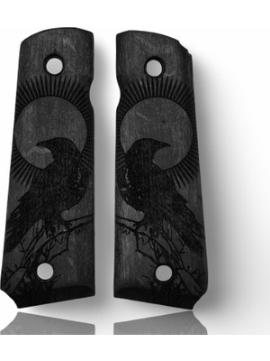 Zib Grips Silah Kabzası - Colt 1911, Girsan Mc 1911 ile Uyumlu - Siyah Renk - CLT1911SY067
