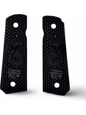 Zib Grips Silah Kabzası - Colt 1911, Girsan Mc 1911 ile Uyumlu - Siyah Renk - CLT1911SY014