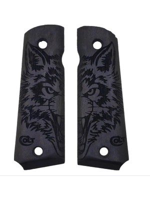 Zib Grips Silah Kabzası - Colt 1911, Girsan Mc 1911 ile Uyumlu - Siyah Renk - CLT1911SY050