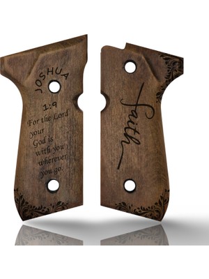 Zib Grips Silah Kabzası - Girsan Yavuz 16, Beretta F92 ile Uyumlu - Açık Kahverengi Renk - BRTF92UC066