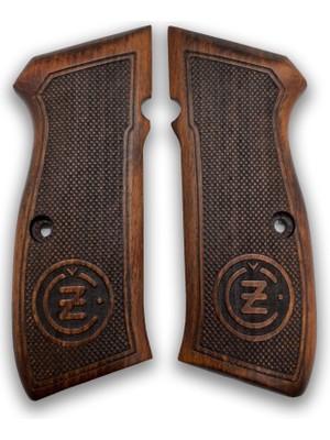 Zib Grips Silah Kabzası - Cz 75, Canik 55, S120, L120 ile Uyumlu - Koyu Kahverengi Renk - CZ75CV038