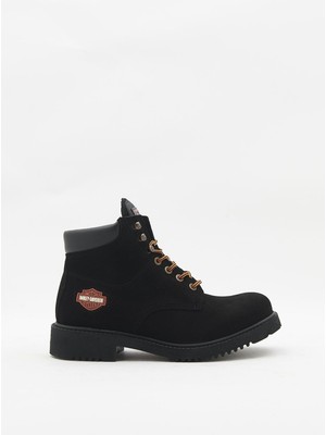 Harley Davidson 556 Mıd Erkek Siyah Süet Bot