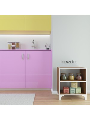 Kenzlife kitaplık tuğçe 068x060x20 cvz ayaklı