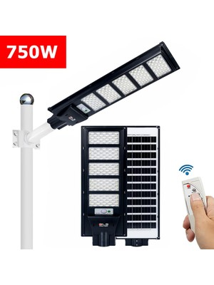 DLS 750W Solar Güneş Enerjili LED Bahçe & Çevre Aydınlatma Lambası Profesyonel Dış Mekan