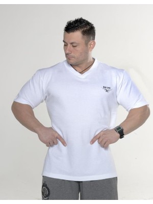 Spor T-Shirt V Yaka Pamuklu Big Sam 2727
