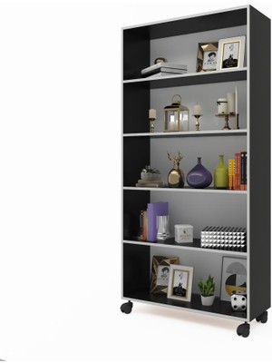 Kenzlife mutfak dolabı raziye 168*090*030 gri tekerlekli banyo evrak ofis ayakkabılık kiler