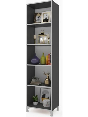 Kenzlife mutfak dolabı pakize 168*030*030 gri ayaklı banyo evrak ofis ayakkabılık kiler