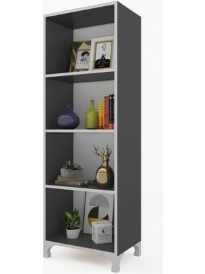 Kenzlife mutfak dolabı pakize 148*030*030 gri ayaklı banyo evrak ofis ayakkabılık kiler