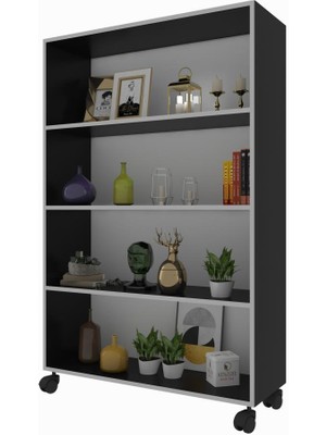 Kenzlife mutfak dolabı raziye 128*070*030 gri tekerlekli banyo evrak ofis ayakkabılık kiler