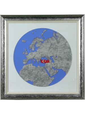 E38 El Işçiliği Aplike Tablo 72 x 72 cm - 6091