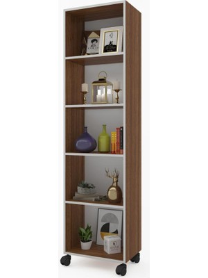 Kenzlife mutfak dolabı raziye 188*030*030 cvz tekerlekli banyo evrak ofis ayakkabılık kiler