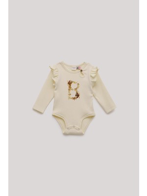 Layette Bg Store Kız Bebek Ekru Body