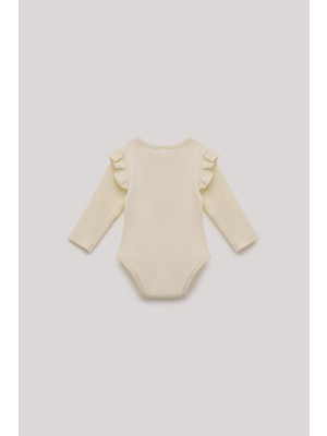 Layette Bg Store Kız Bebek Ekru Body