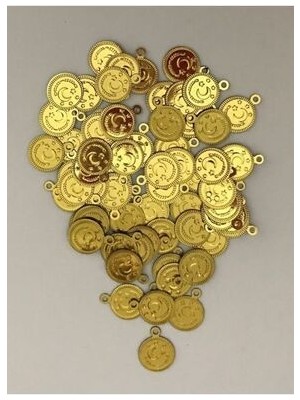 öztürk Oya, Abiye, Havlu, Çeyiz Vb. El Işleme Metalik Kaplama Plastik Pul. 11MM. TAKRIBEN:240-250 Adet.