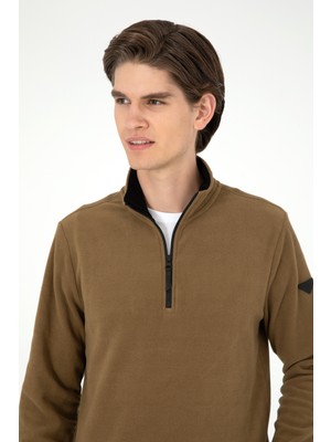 U.S. Polo Assn. Erkek Haki Sweatshirt 50298085-VR027