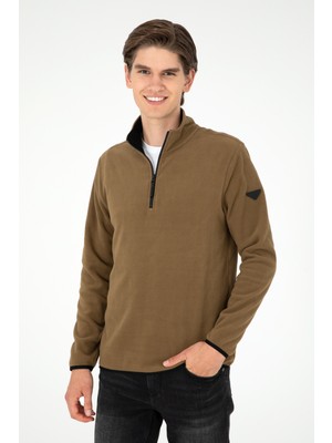 U.S. Polo Assn. Erkek Haki Sweatshirt 50298085-VR027