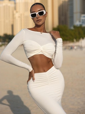 Uzun Kol Bluz & Etek Takım