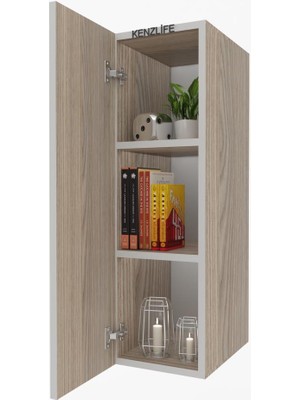 Kenzlife mutfak dolabı irem  090.030.32 crd  2 raflı kapaklı  ofis banyo kiler evrak kitaplık