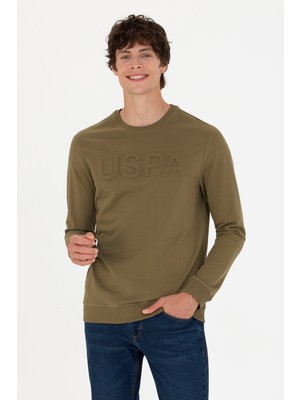 U.S. Polo Assn. Erkek Haki Sweatshirt 50269402-VR027